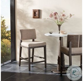 Carlo Alcala Fawn Performance Fabric Bar Stool