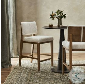 Carlo Somerton Ash Performance Fabric Bar Stool