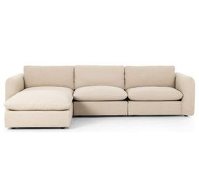 Ingel Antwerp Taupe Performance Fabric Sectional