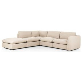 Ingel Antwerp Taupe 5 Piece LAF Sectional