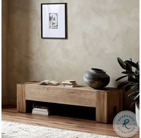 Abaso Rustic Wormwood Oak 70" Accent Bench