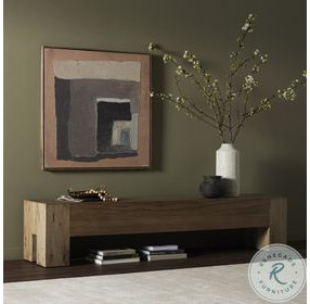 Abaso Rustic Wormwood Oak Large 90" Accent Bench