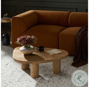 Zion Natural Oak Small Free Form Nesting Coffee Table