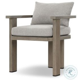 Tahana Hayes Fog Performance Fabric Outdoor Dining Armchair