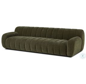 Carina Malmo Olive 103" Upholstered Sofa