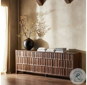 Ezri Cocoa Oak 6 Door Sideboard