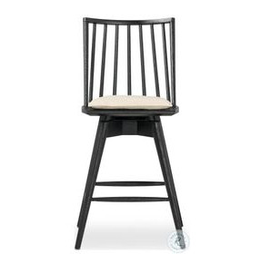 Lewis Antwerp Natural Performance Fabric Swivel Counter Height Stool