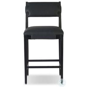 Tamari Brickhouse Black Counter Height Stool