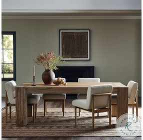 Abaso Rustic Wormwood Oak 86" Rectangular Dining Table