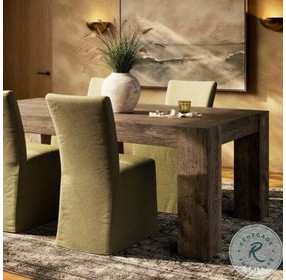 Abaso Ebony Rustic Wormwood Oak Rectangular Dining Room Set