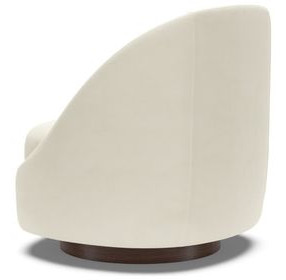 Genevieve Cream Upholstered Swivel Chair