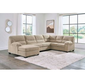SimpleJoy Sand 3 Piece Modular Sectional with LAF Chaise
