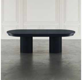 Auden Black Extendable Oval Dining Table