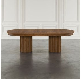 Auden Chestnut Extendable Oval Dining Table
