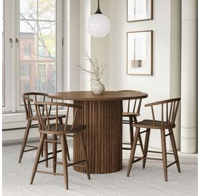 Auden Chestnut 5 Piece Counter Height Dining Set