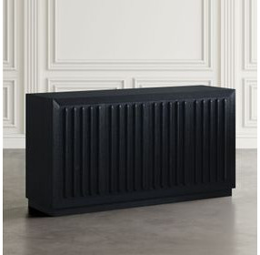 Maven Black 4 Door Sideboard Cabinet