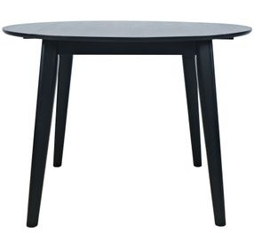 Percy Black Extendable Round Dining Table