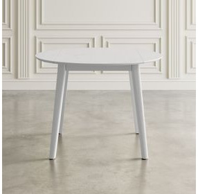 Percy White 42" Extendable Round Dining Table