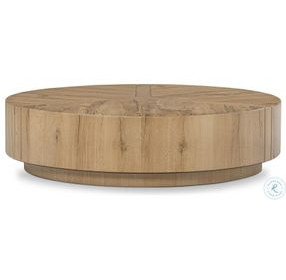 Renan Natural Reclaimed French Oak Round Coffee Table
