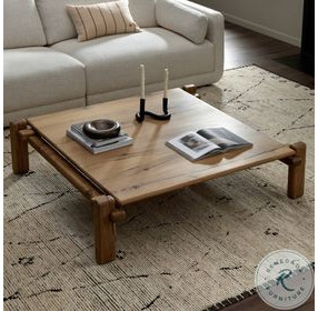 Marcia Natural Reclaimed French Oak Square Coffee Table