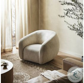 Channing Yuma Cream Swivel Chair