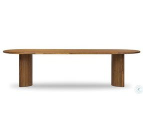 Paden Sandy Acacia Oval Dining Room Set