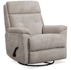 Sophisticated Oat Performance Fabric Swivel Gliding Recliner