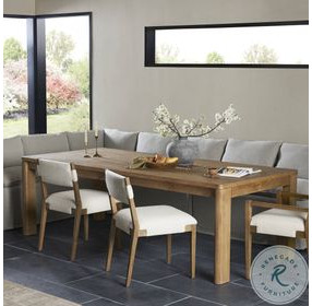 Noeline Resawn Worn Oak 116" Extendable Rectangular Dining Table