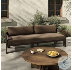 Jackson Ellor Brown 96" Upholstered Outdoor Sofa