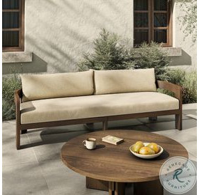 Jackson Ellor Beige 96" Upholstered Outdoor Sofa