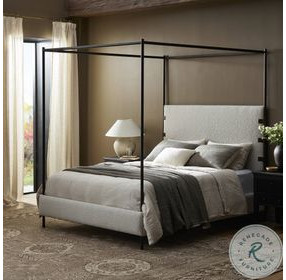Anderson Knoll Natural Performance Fabric Queen Canopy Bed