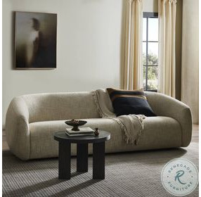 Channing Yuma Cream Performance Fabric 100" Upholstered Sofa