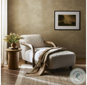 Aniston Andes Natural 34" Upholstered Chaise