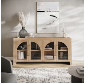 Archimedes Oak 4 Door 70" Sideboard