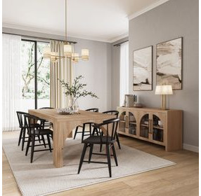 Archimedes Oak 88" Rectangular Dining Table