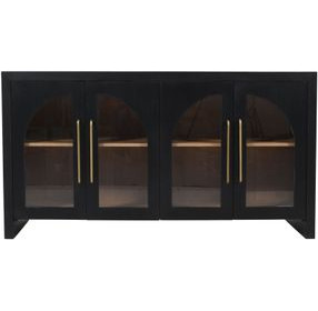 Archimedes Black 4 Door 60" Sideboard