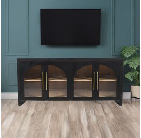 Archimedes Black 4 Door 70" Sideboard