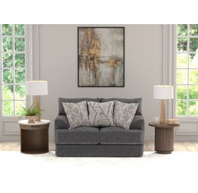 Tyson Slate Loveseat with Cuddler Cushions