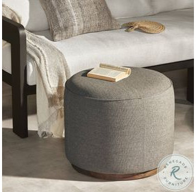 Sinclair Alessi Fawn Outdoor Round Ottoman