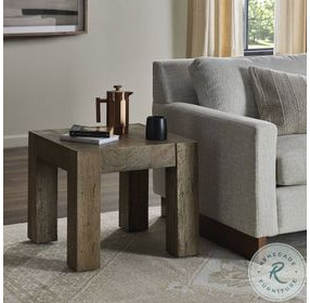 Abaso Rustic Wormwood Oak Square End Table