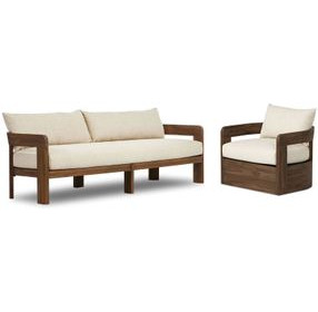 Jackson Ellor Beige Upholstered Outdoor Living Room Set