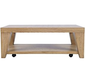 Laurel Creek Natural Rectangular Cocktail Table with Storage