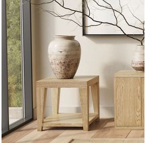 Laurel Natural 24" Square End Table