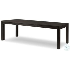 Noeline Cracked Smoked Black Oak 136" Extendable Rectangular Dining Table