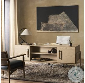 Rosedale Yucca Oak Veneer 3 Drawer Executive Desk