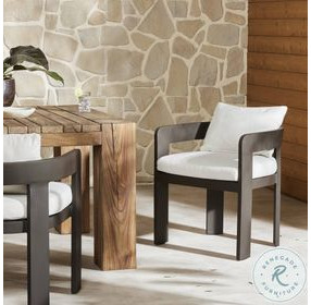 Jackson Alessi Linen Outdoor Metal Dining Chair