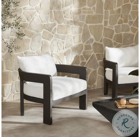 Jackson Alessi Linen Outdoor Metal Chair