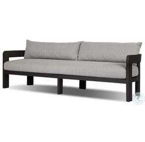 Jackson Concha Fog 96" Upholstered Outdoor Metal Sofa