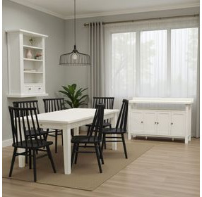 Avery Coconut Milk 72" Extendable Rectangular Dining Table