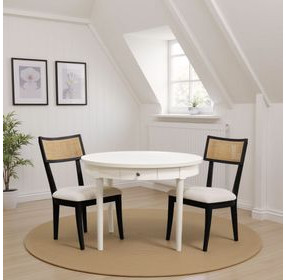 Avery Coconut Milk 54" Round Dining Table